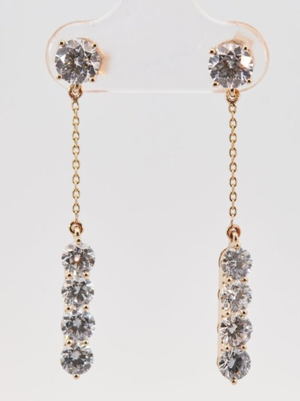 Diamond Cascade Drop Earrings